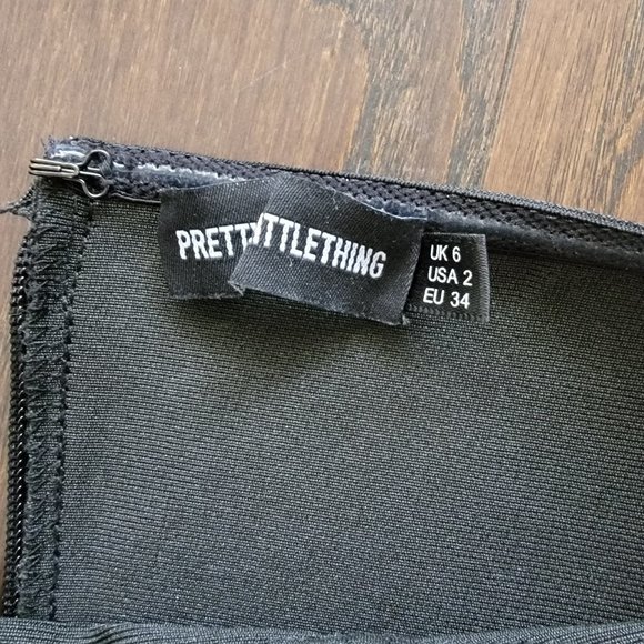 Pretty Little Thing Bodycon Strapless Dress - US 2 - Picture 3 of 3